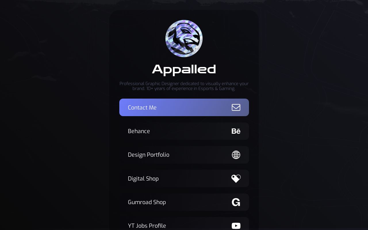 Carrd profile picture for @appalled